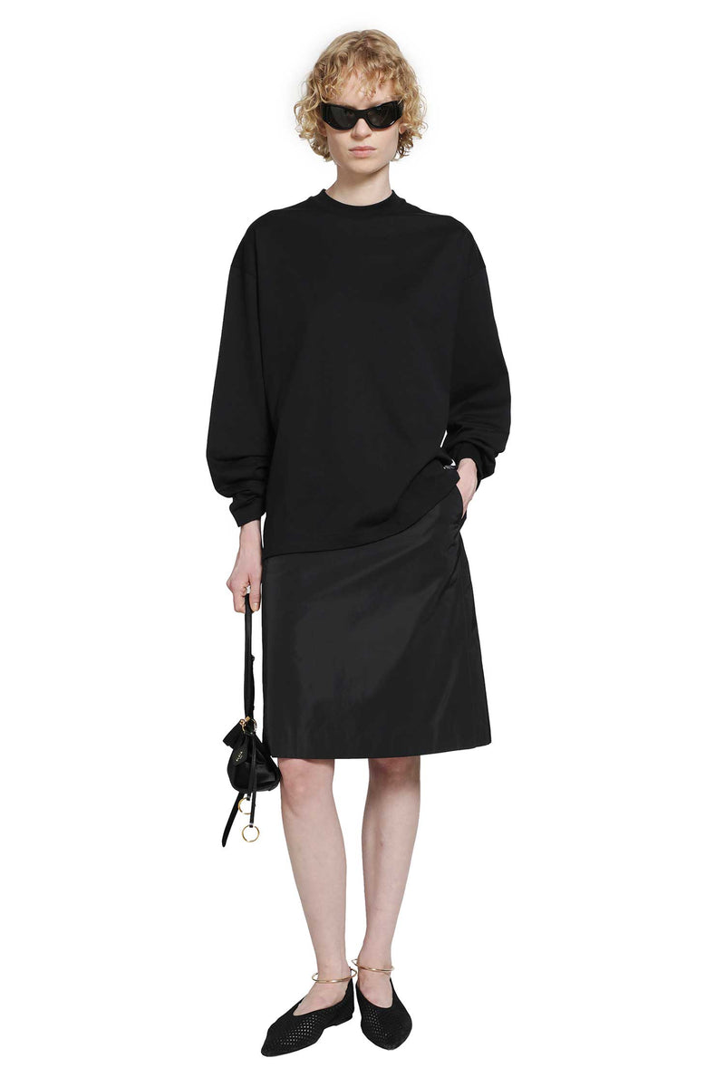 JIL SANDER Cotton Crewneck Long Sleeve T-Shirt woman