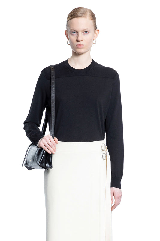 JIL SANDER WOMAN BLACK KNITWEAR