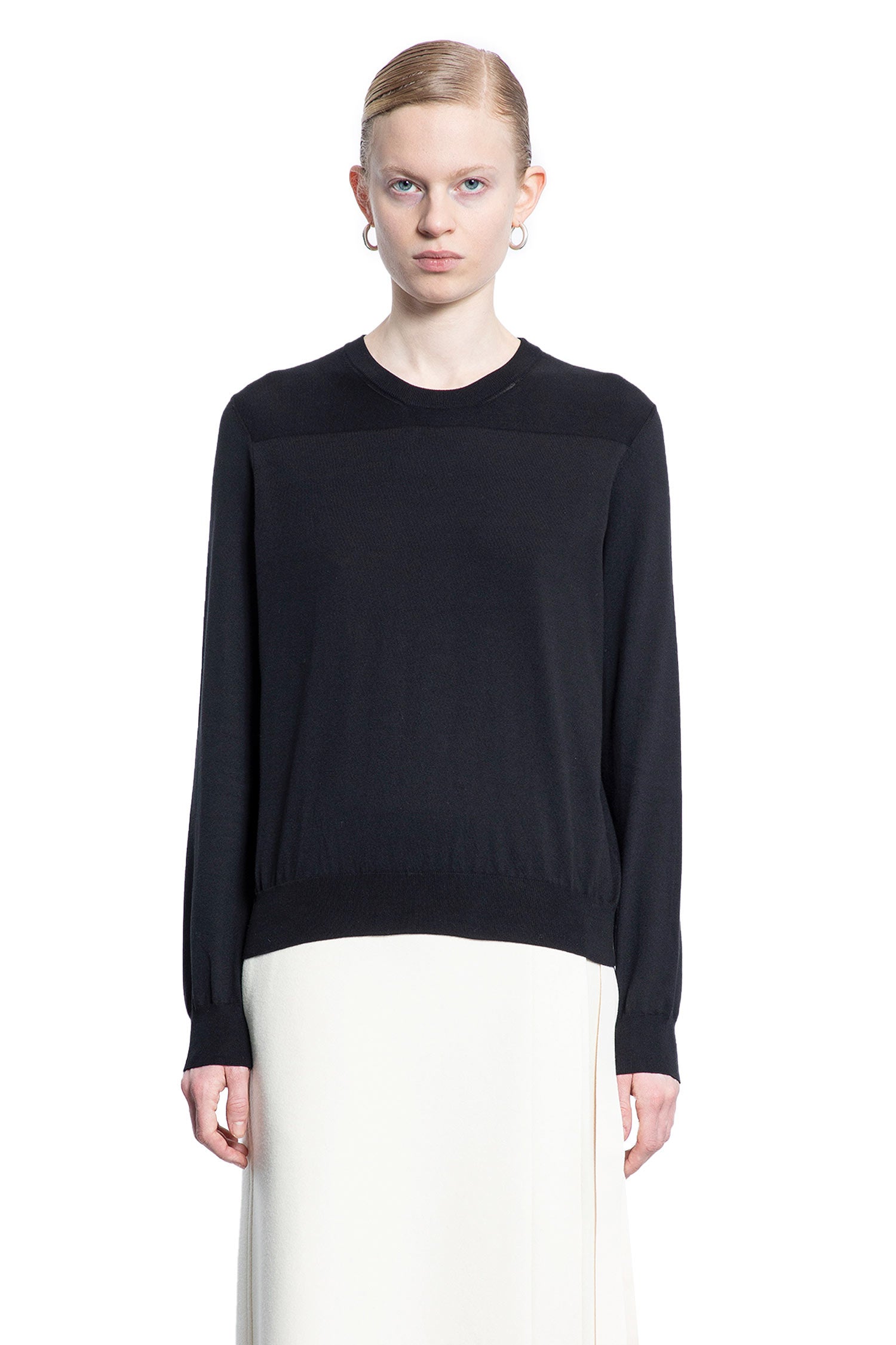 JIL SANDER WOMAN BLACK KNITWEAR