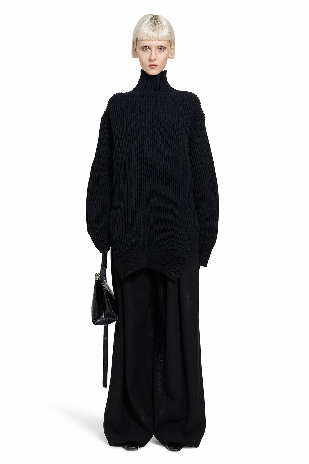 JIL SANDER WOMAN BLACK KNITWEAR