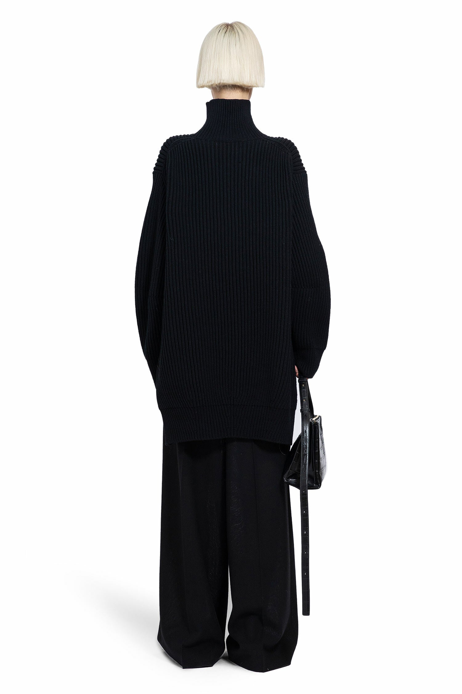 JIL SANDER WOMAN BLACK KNITWEAR