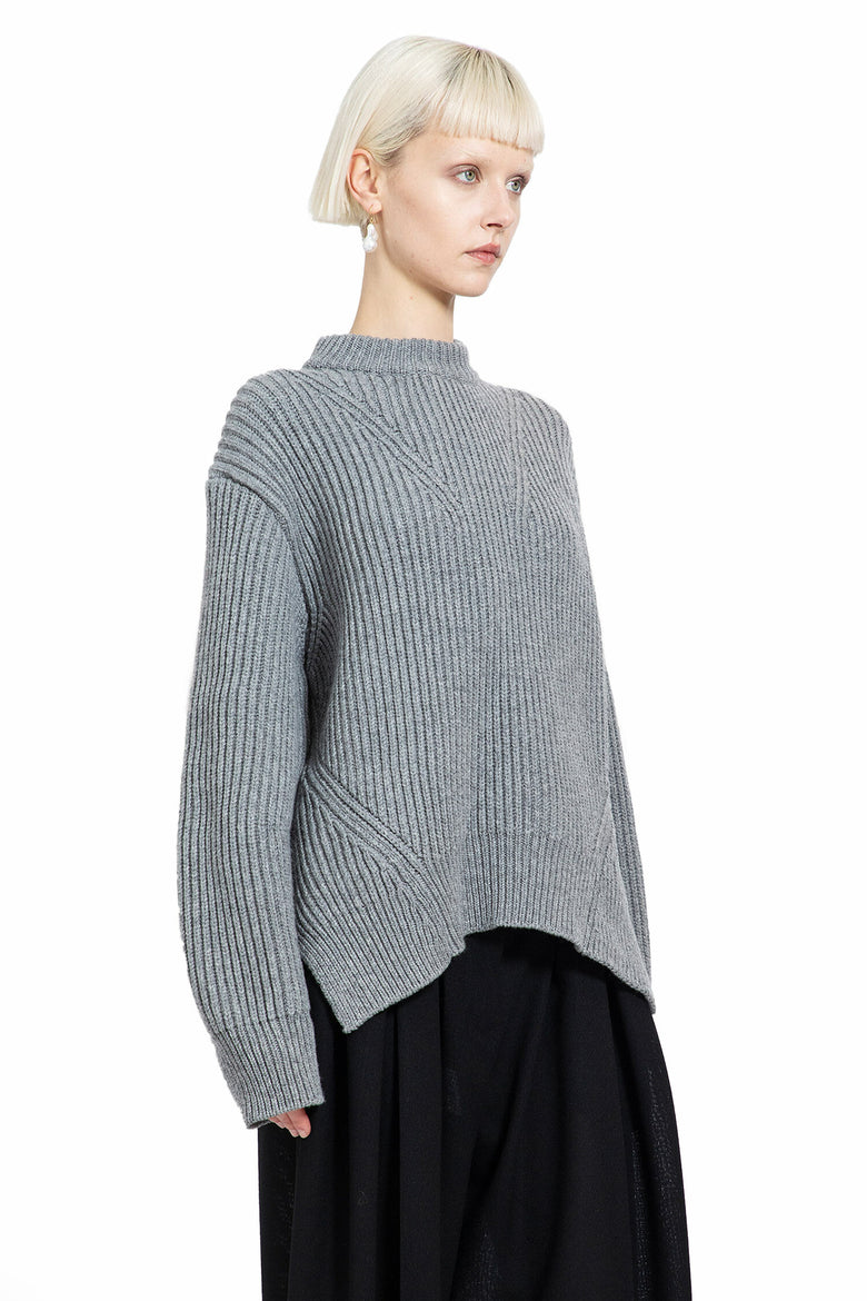 JIL SANDER WOMAN GREY KNITWEAR