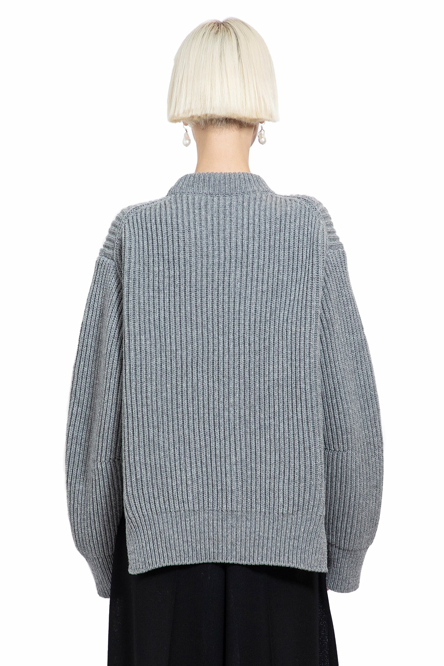 JIL SANDER WOMAN GREY KNITWEAR