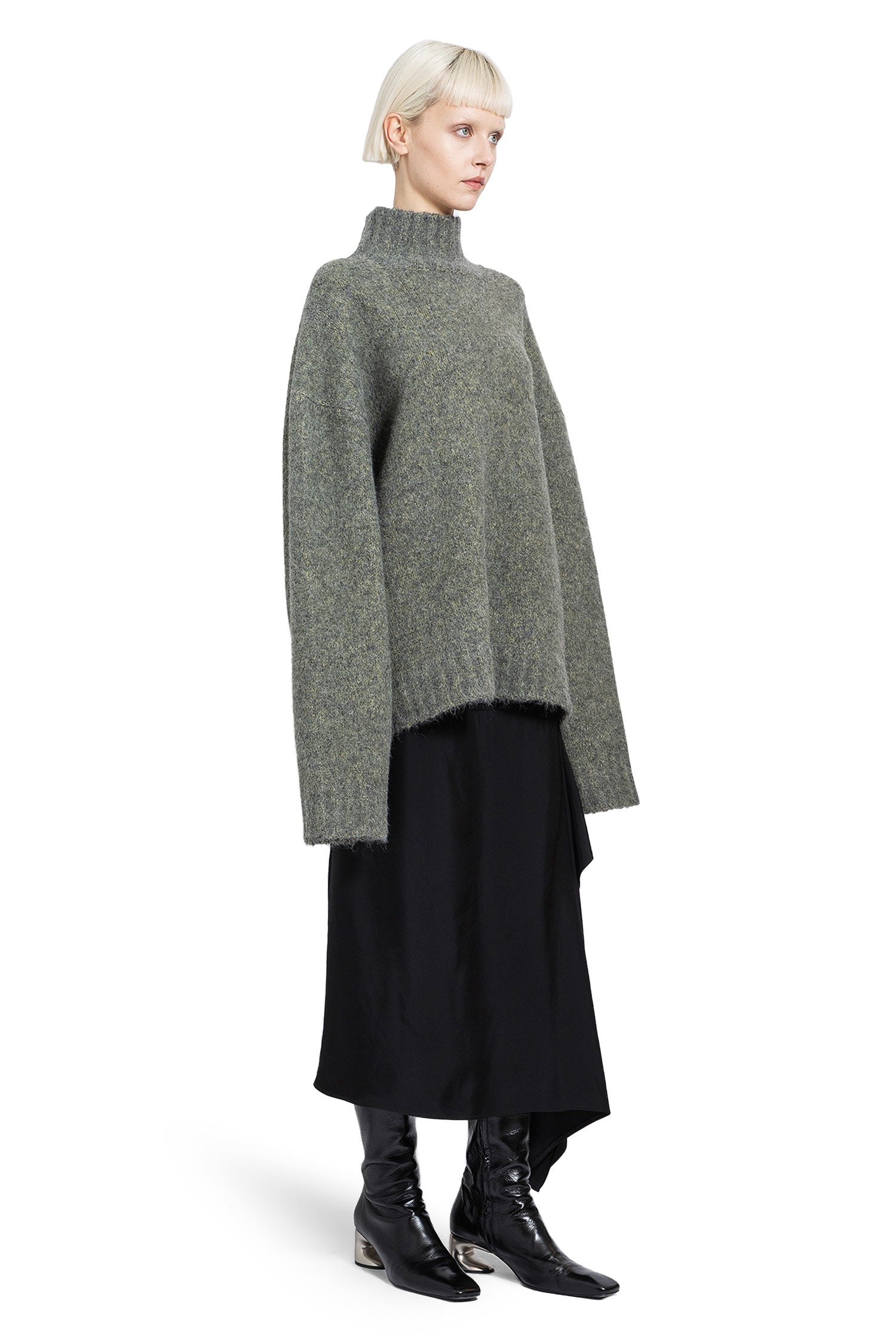 JIL SANDER WOMAN GREEN KNITWEAR