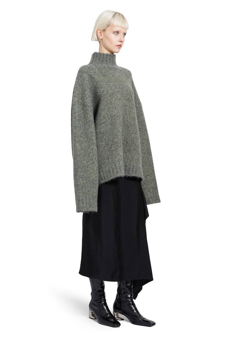 JIL SANDER WOMAN GREEN KNITWEAR