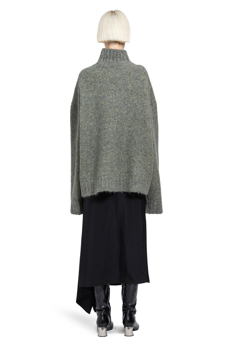 JIL SANDER WOMAN GREEN KNITWEAR