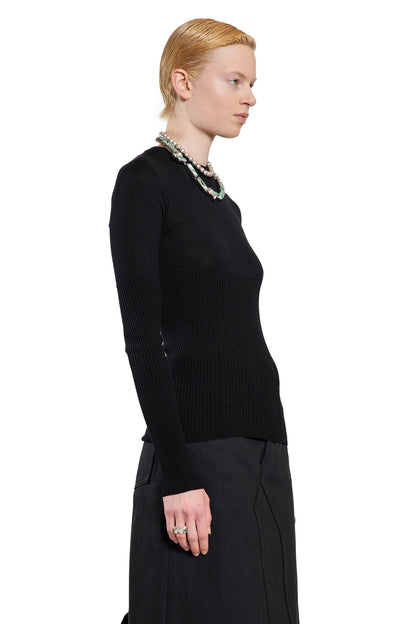 JIL SANDER WOMAN BLACK KNITWEAR