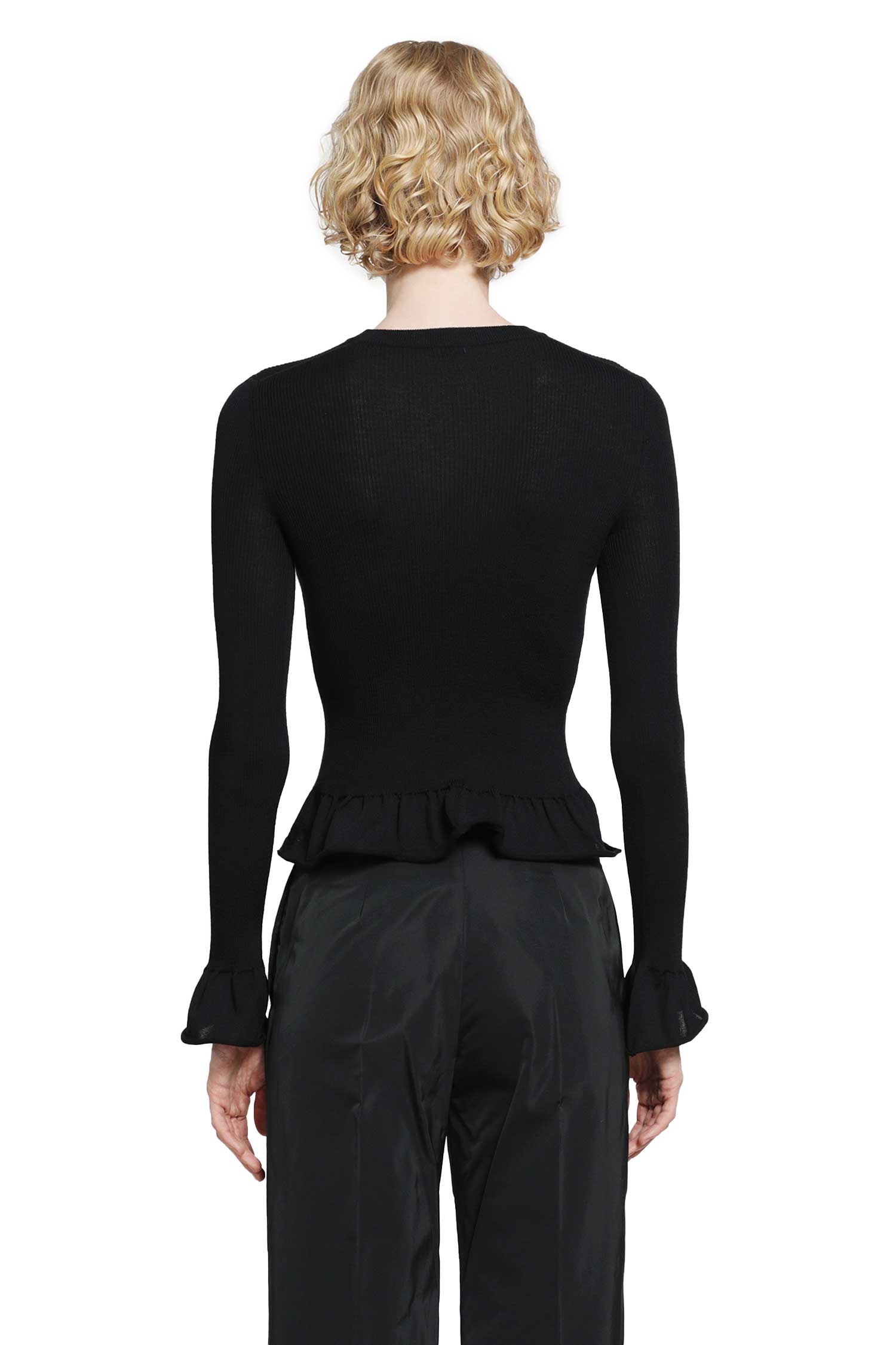 Ruffled Wool Jumper