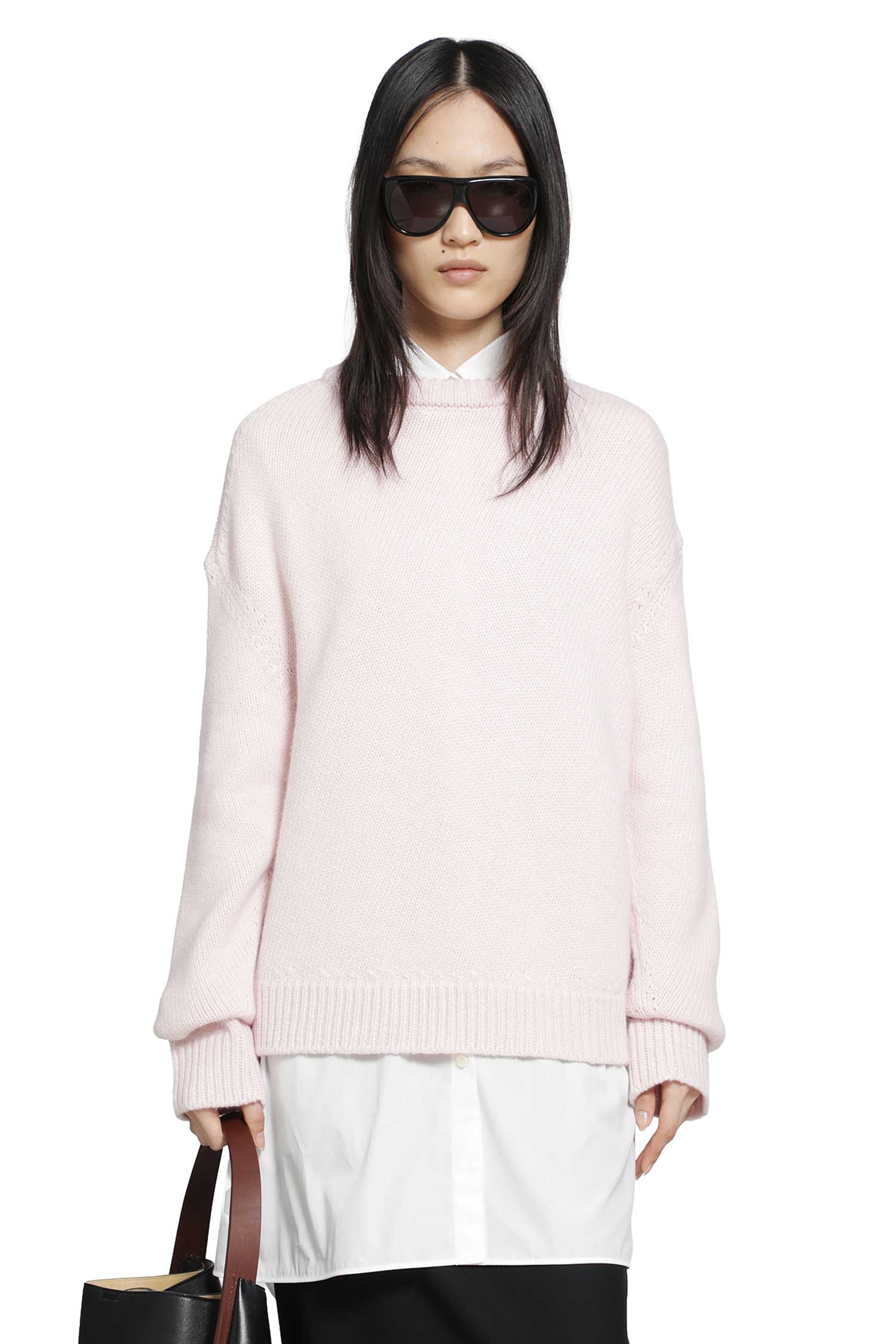 Cashmere Blend Crewneck Sweater