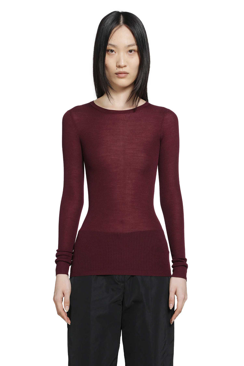 JIL SANDER Lightweight Wool Crewneck Sweater woman