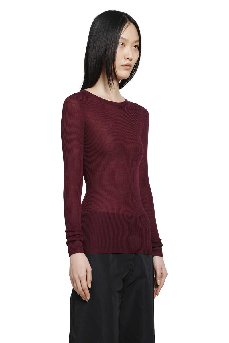 JIL SANDER Lightweight Wool Crewneck Sweater woman