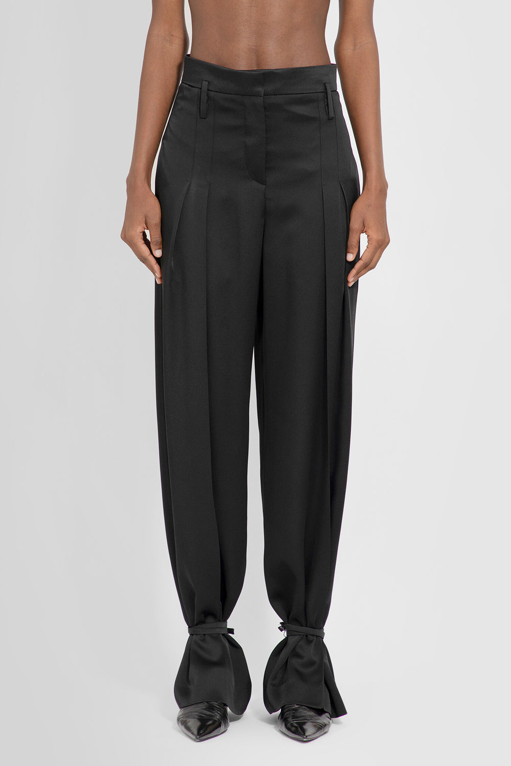 JIL SANDER WOMAN BLACK TROUSERS