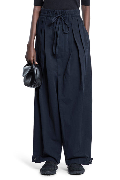 JIL SANDER WOMAN BLUE TROUSERS