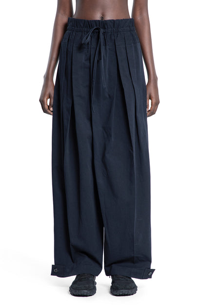 JIL SANDER WOMAN BLUE TROUSERS