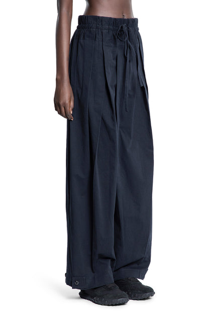 JIL SANDER WOMAN BLUE TROUSERS