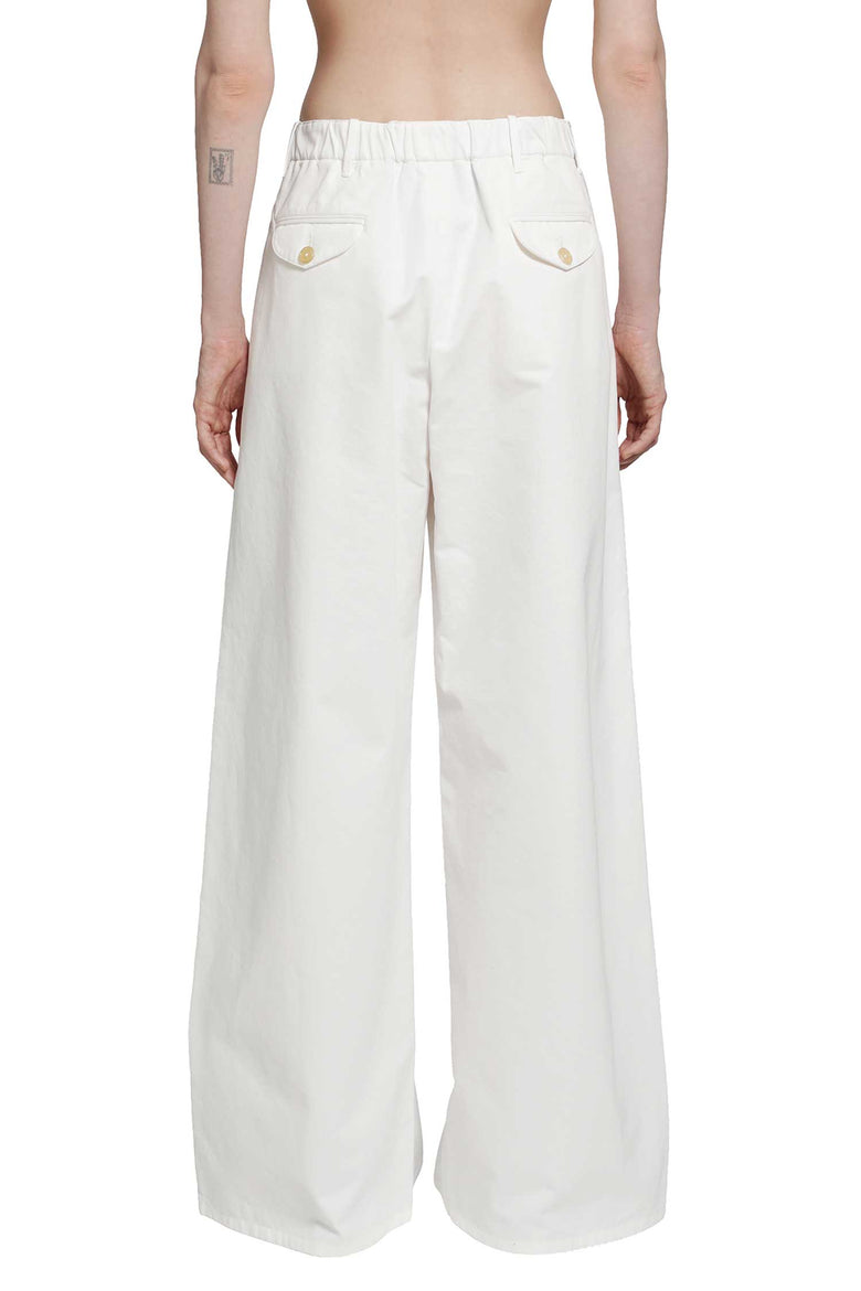 JIL SANDER Cotton Drill Trousers woman