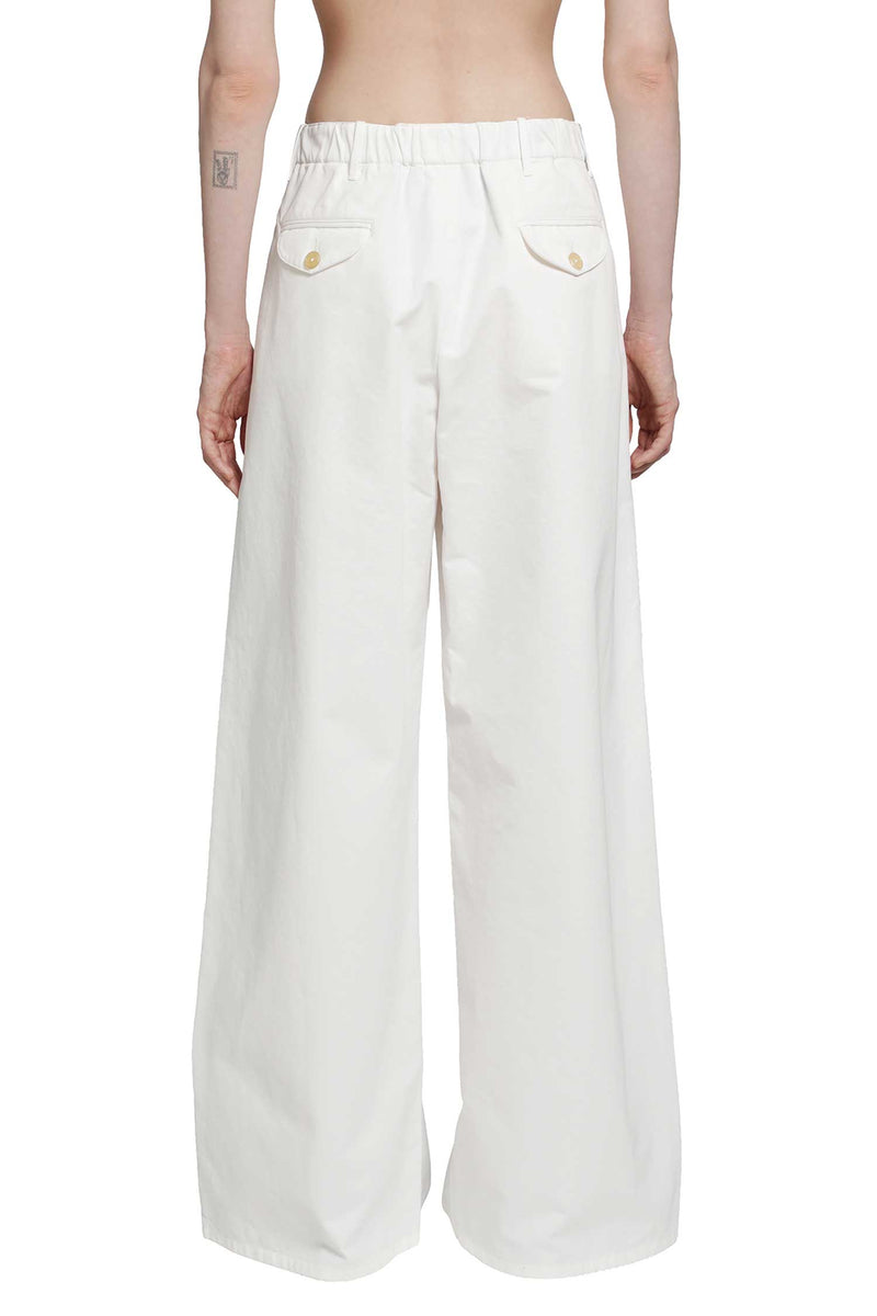 JIL SANDER Cotton Drill Trousers woman