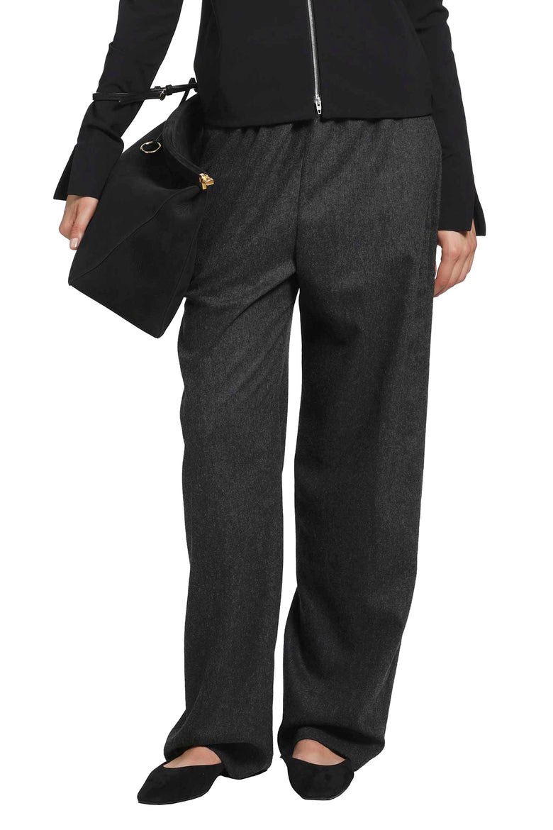 JIL SANDER Wool Flannel Trousers woman