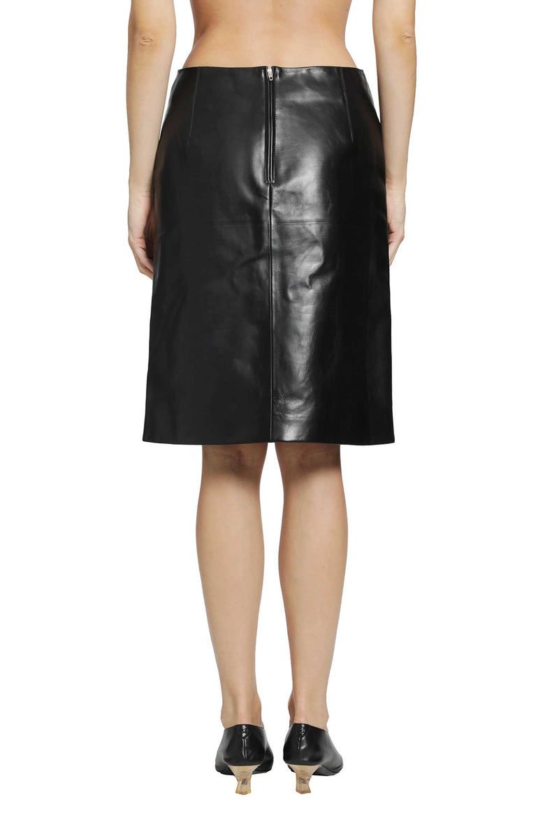 JIL SANDER Leather Skirt woman