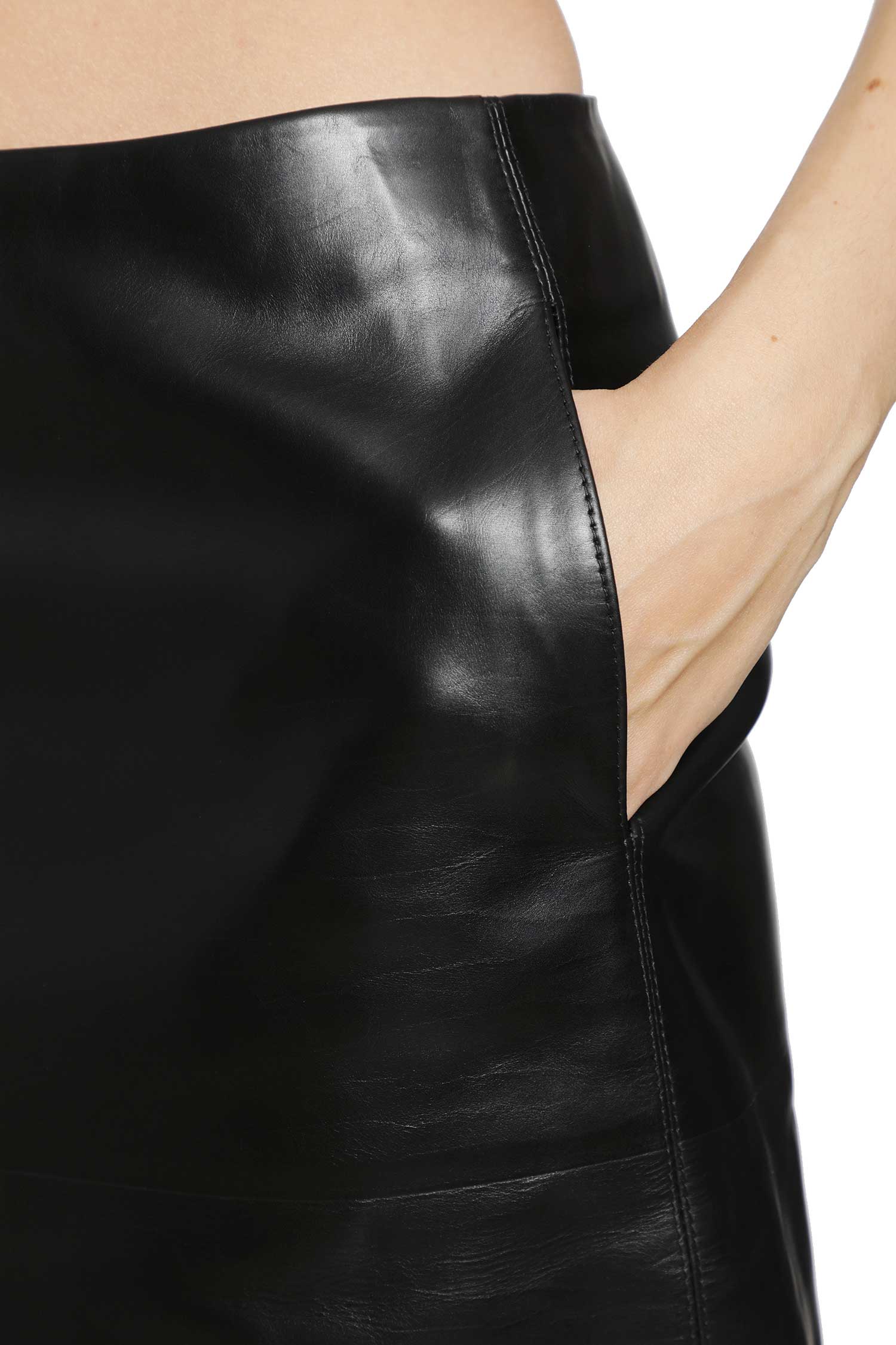 JIL SANDER Leather Skirt woman
