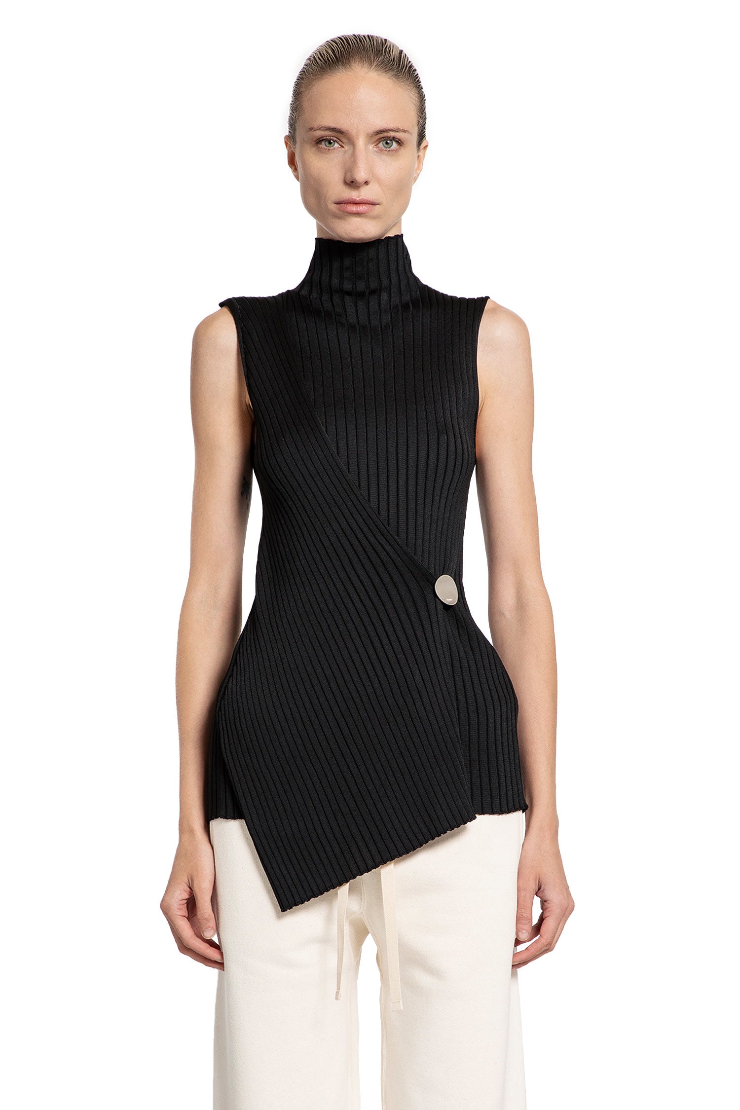 JIL SANDER WOMAN BLACK TOPS