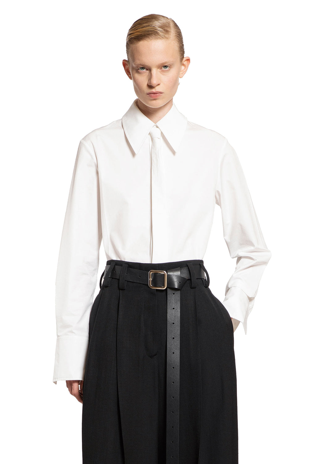 JIL SANDER WOMAN WHITE SHIRTS