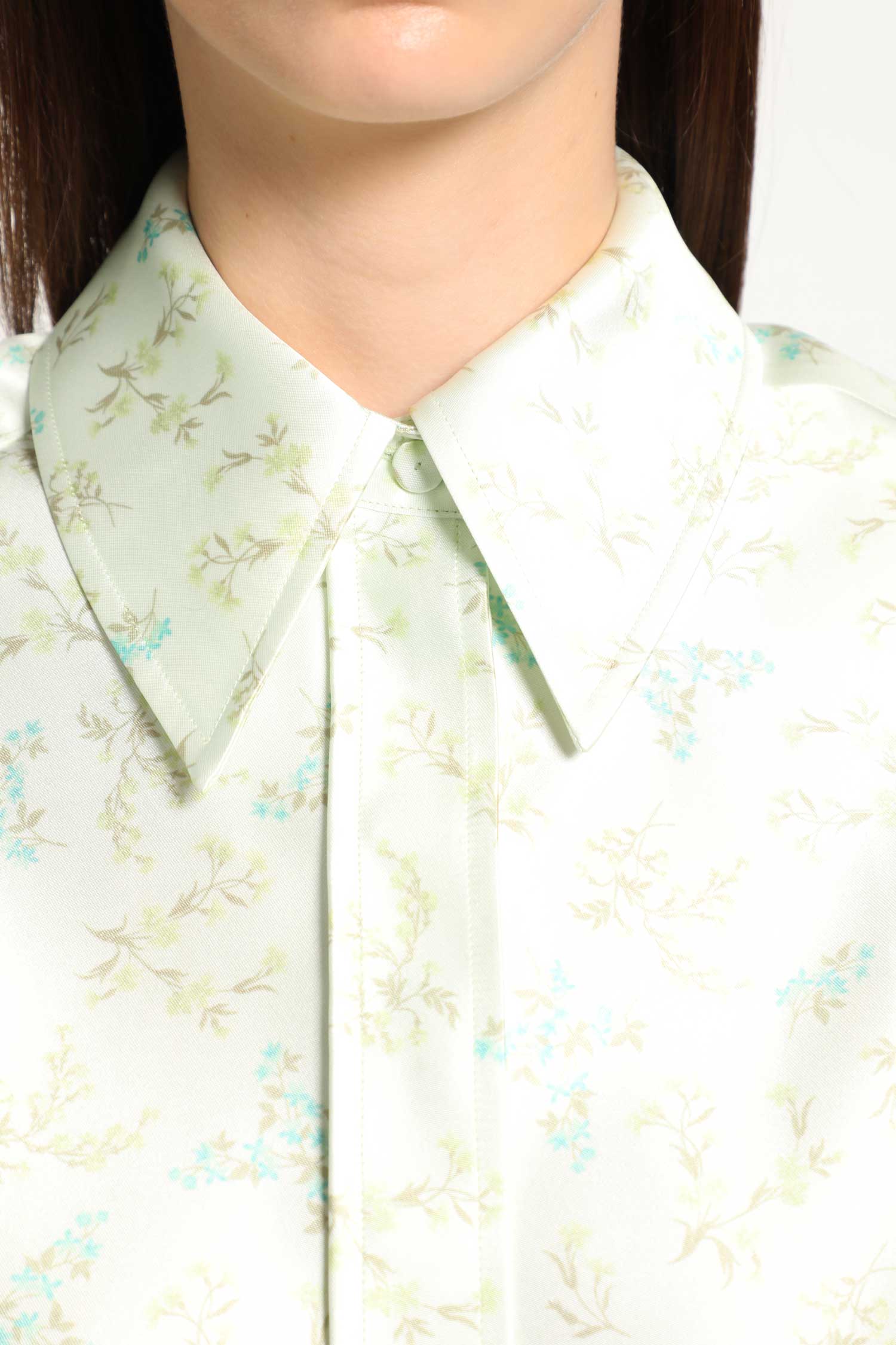 Silk Blend Printed Shirt