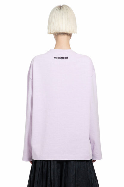 JIL SANDER WOMAN PURPLE T-SHIRTS