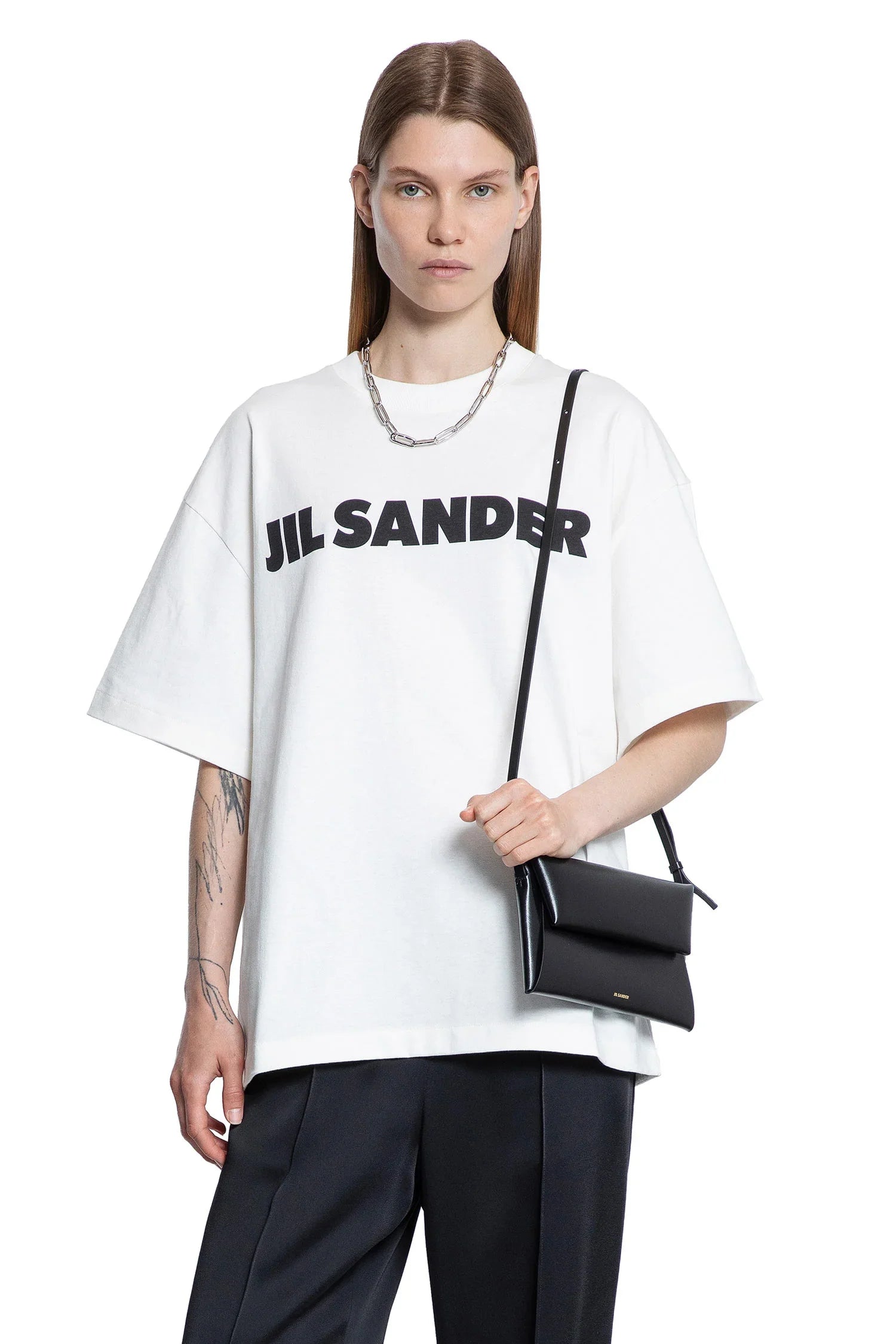 JIL SANDER WOMAN WHITE T-SHIRTS & TANK TOPS - Antonioli.eu