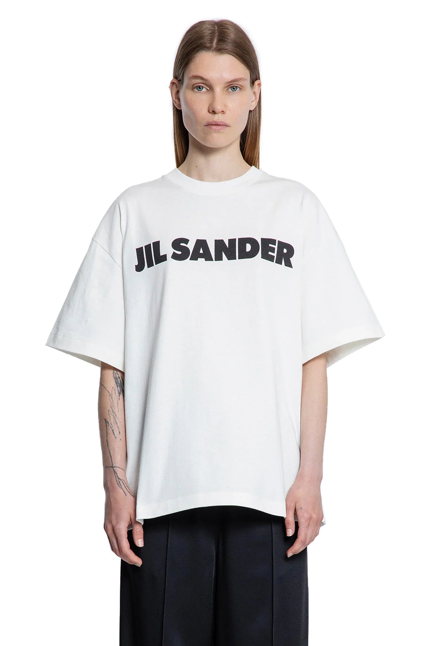 JIL SANDER WOMAN WHITE T-SHIRTS & TANK TOPS - Antonioli.eu