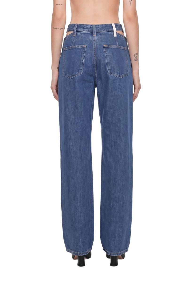 JIL SANDER Cut-Out 5 Pocket Jeans woman