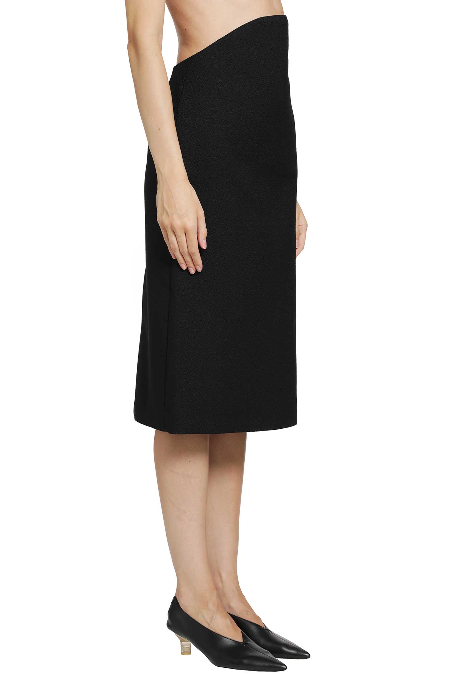 Wool Sablé Skirt