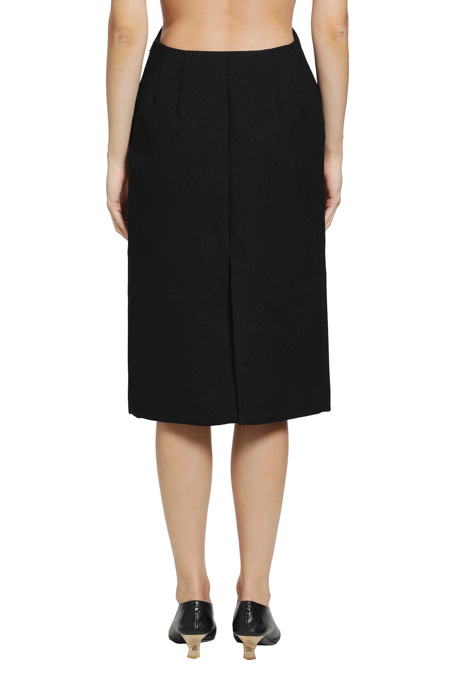 JIL SANDER Wool Sablé Skirt woman