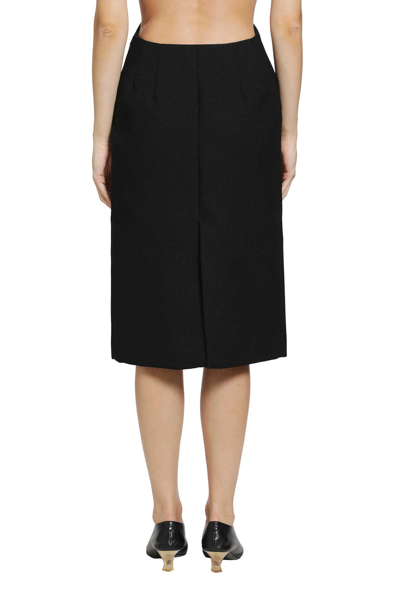 JIL SANDER Wool Sablé Skirt woman