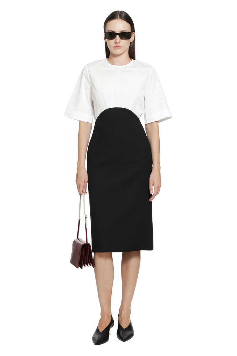 JIL SANDER Wool Sablé Skirt woman