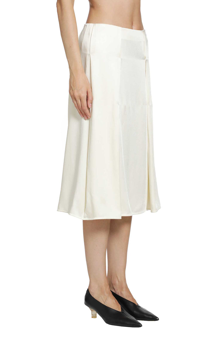 JIL SANDER Envers Satin Pleated Skirt woman