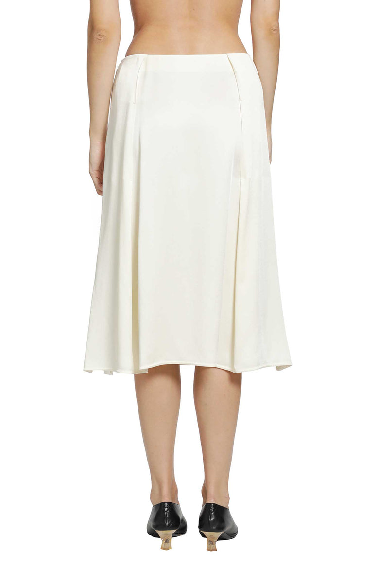 JIL SANDER Envers Satin Pleated Skirt woman