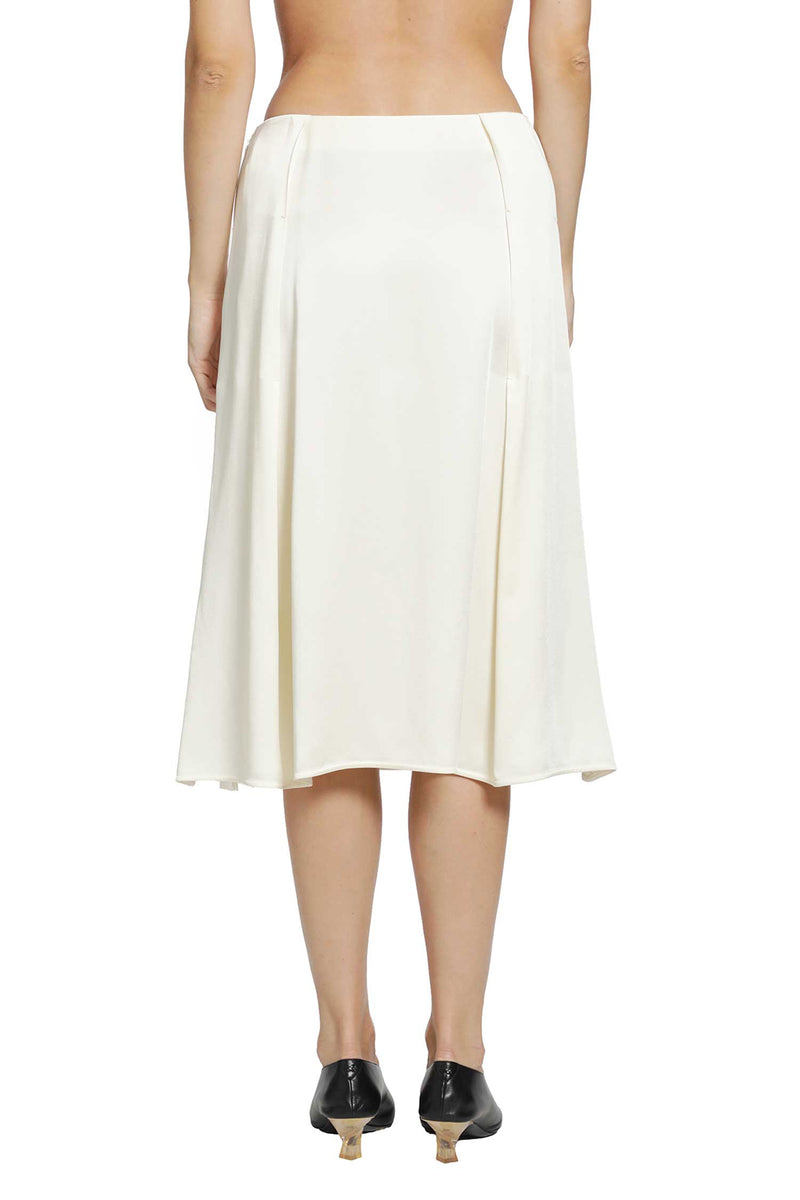 JIL SANDER Envers Satin Pleated Skirt woman