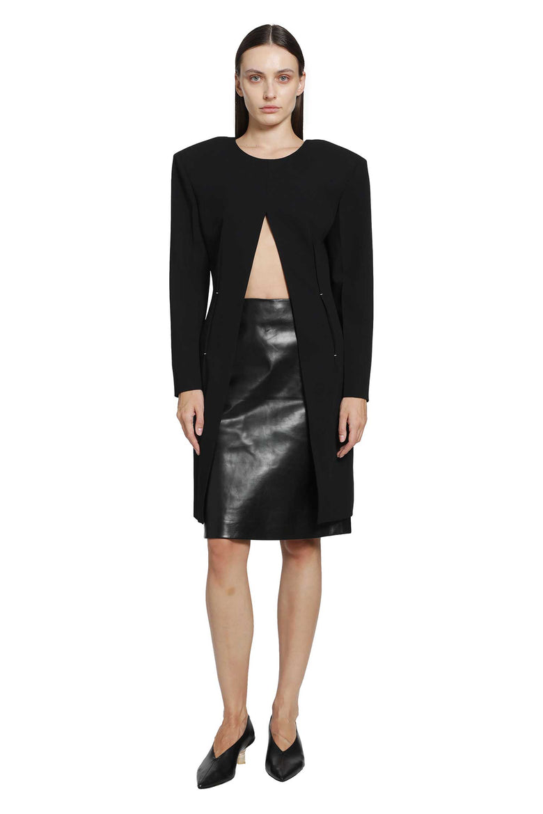 JIL SANDER Wool Sablé Top woman