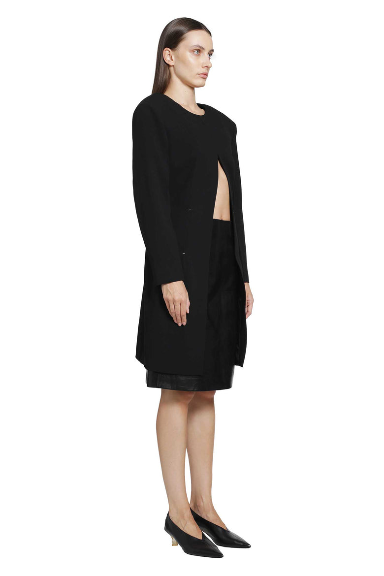 JIL SANDER Wool Sablé Top woman