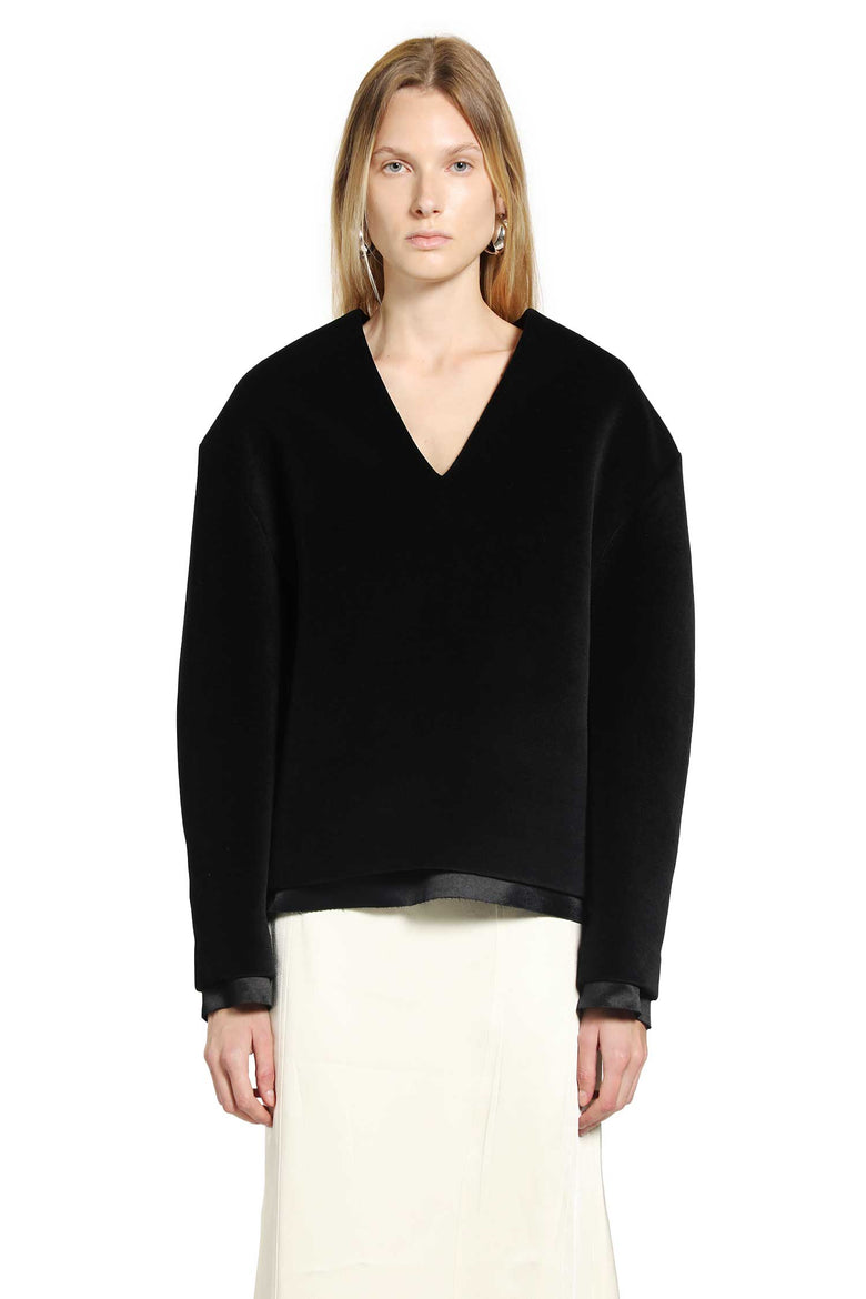 JIL SANDER WOMAN BLACK TOPS