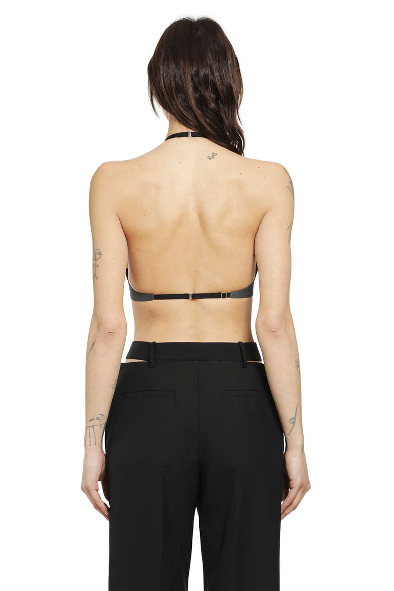 Wool Poplin Halter Top