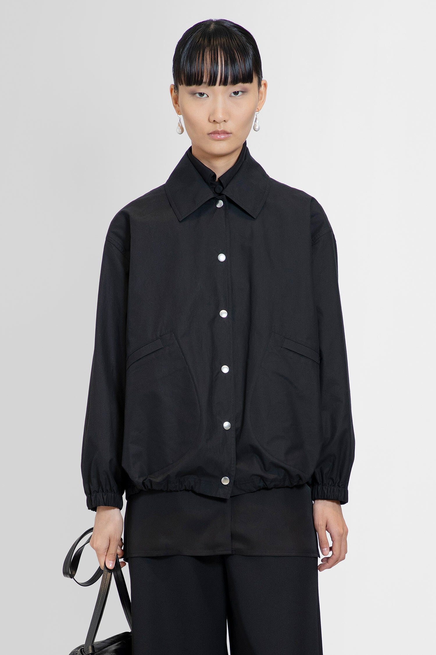 JIL SANDER WOMAN BLACK JACKETS