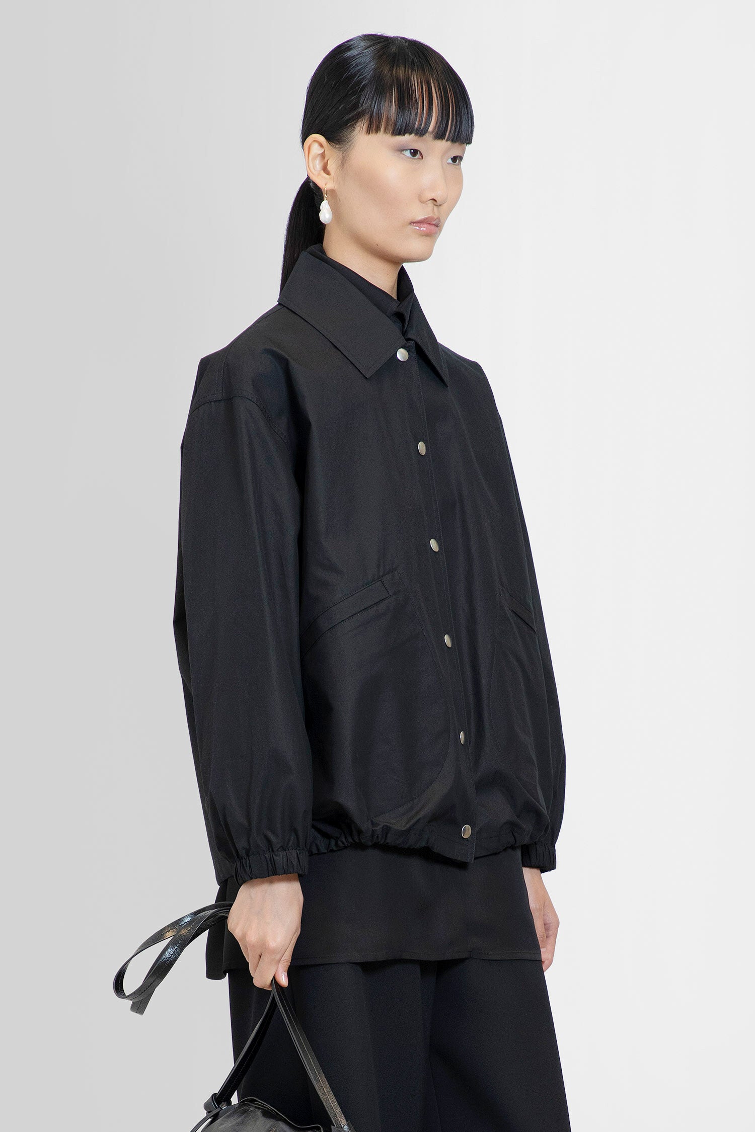 JIL SANDER WOMAN BLACK JACKETS