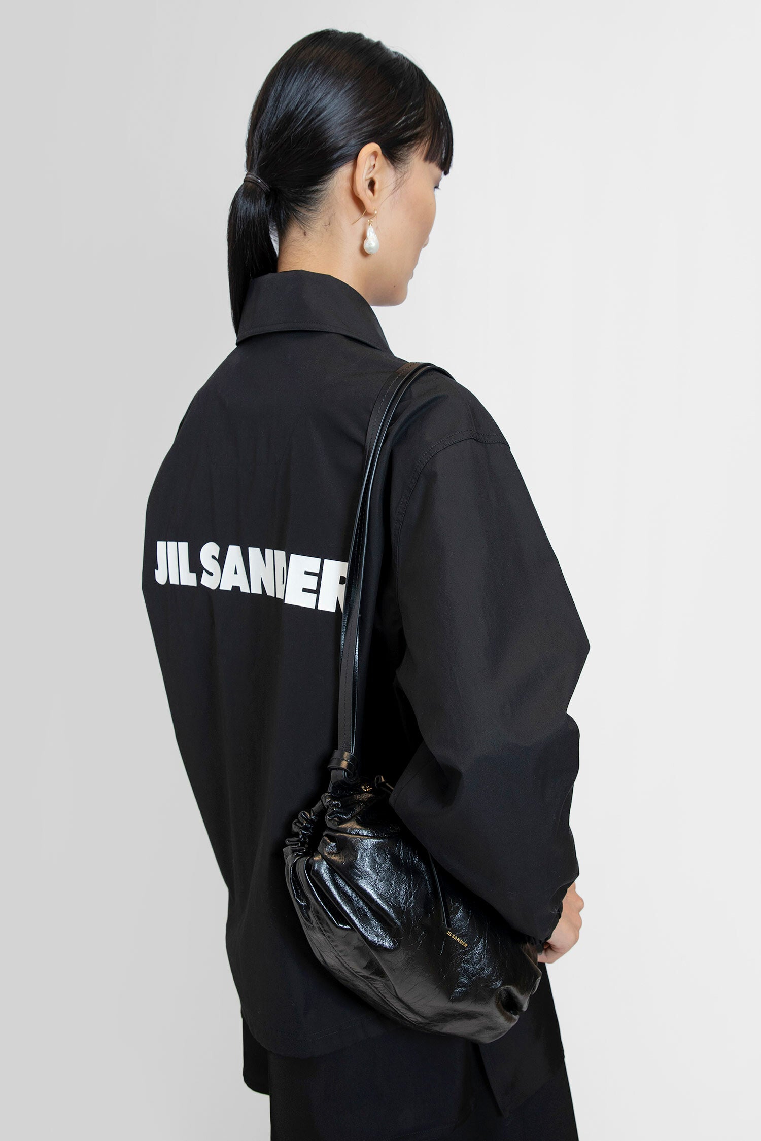 JIL SANDER WOMAN BLACK JACKETS