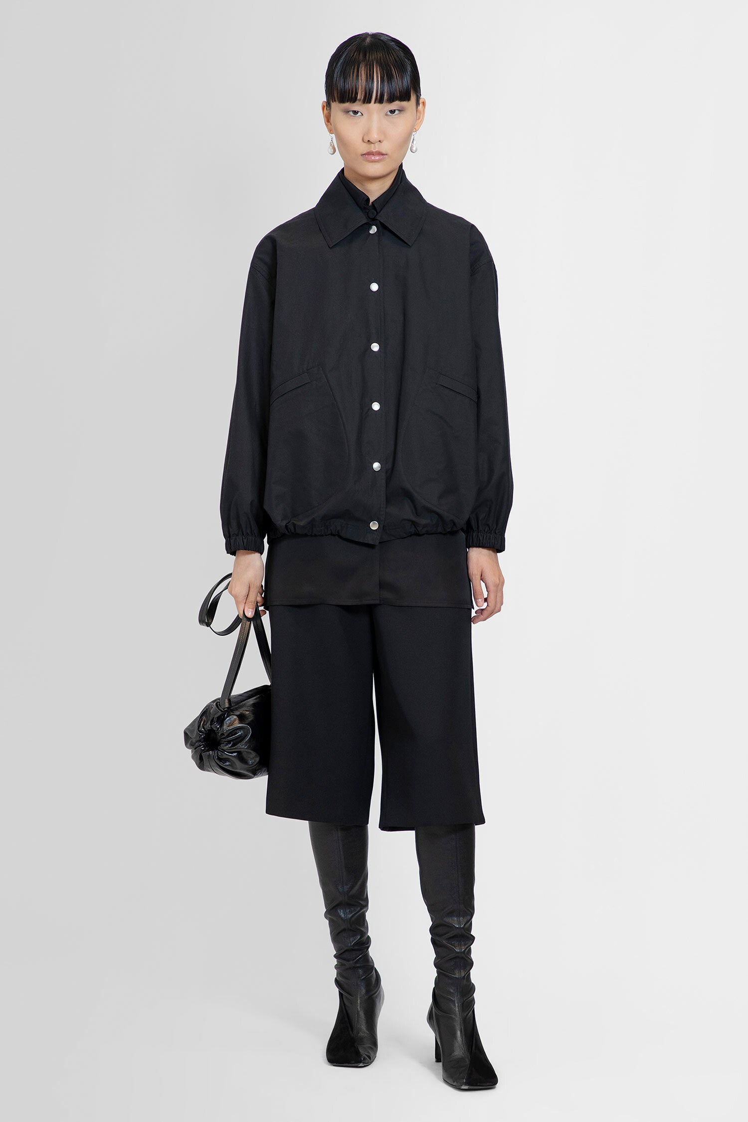 JIL SANDER WOMAN BLACK JACKETS