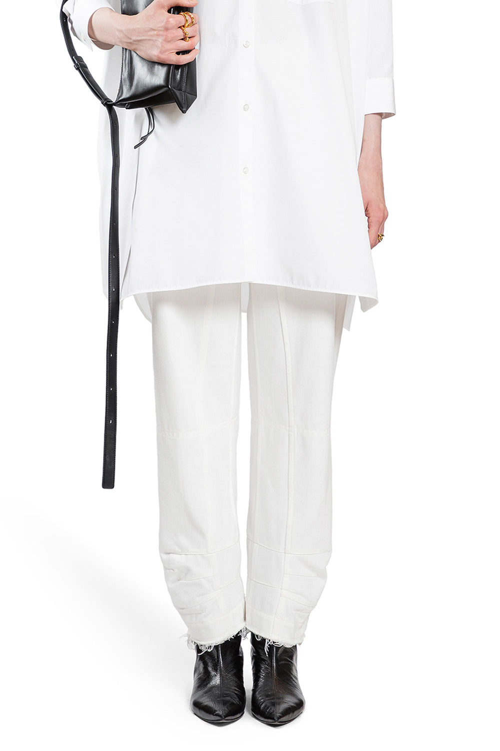 JIL SANDER WOMAN WHITE JEANS