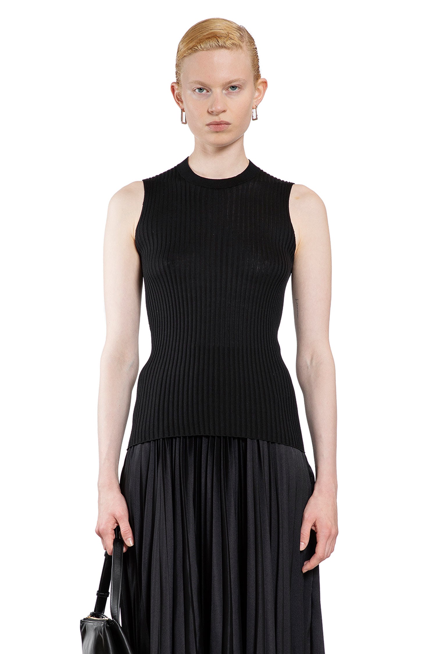 JIL SANDER WOMAN BLACK TOPS