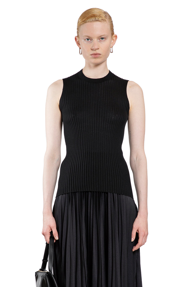 JIL SANDER WOMAN BLACK TOPS