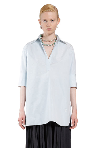 JIL SANDER WOMAN BLUE SHIRTS